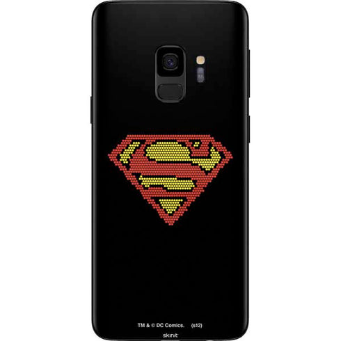 DC Comics Superman Logo Pixels Galaxy S9 Skin